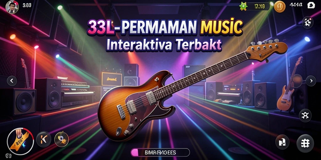 Tampilan gameplay interaktif di 33L yang menarik dan penuh warna.