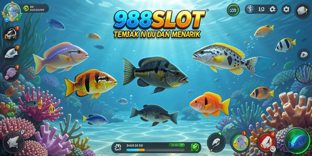 Gameplay seru dari 988SLOT yang menampilkan aksi Tembak Ikan.