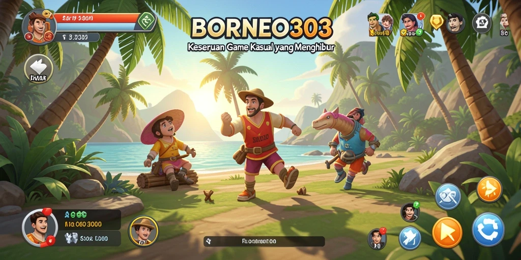 Screenshot BORNEO303 menampilkan gameplay penuh warna dan seru.