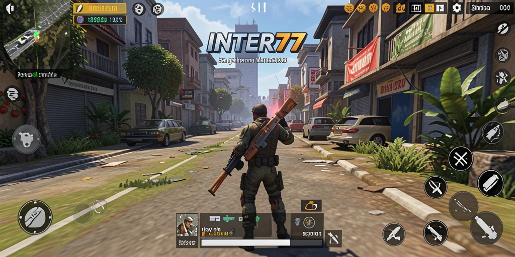 Screenshot gameplay INTER77 dengan grafis simulasi yang menawan.