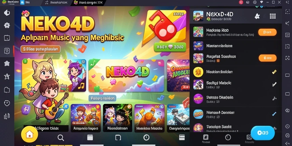 Tampilan gameplay NEKO4D yang menarik dan interaktif.