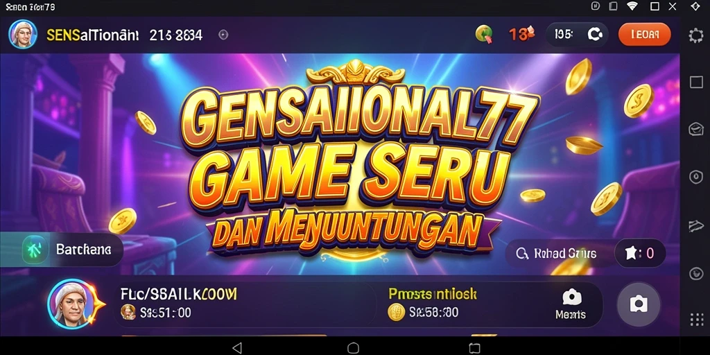 Gameplay menarik dan grafis menakjubkan dalam SENSATIONAL77.